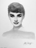 Audrey Hepburn Portrait by Gary Saderup