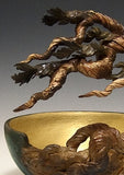 Cypress Cut Away Bowl Ceramic Artwork by Bonnie Belt-Closeup
