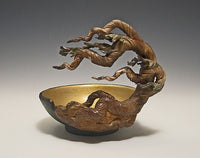 Cypress Cut Away Bowl Ceramic Artwork by Bonnie Belt