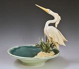 Heron Bowl Ceramic Artwork by Bonnie Belt