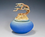 Ocean Cypress Root Jar Ceramic Artwork by Bonnie Belt