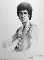 Bruce Lee Portrait by Gary Saderup