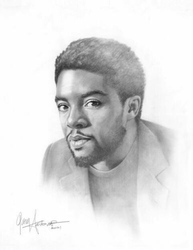 Chadwick Boseman Portrait by Gary Saderup
