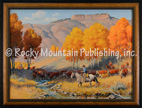 Cowboy Gold – Framed Giclee Canvas by Clark Kelley Price