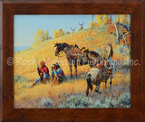 Glad I Hired This Guide – Framed Giclee Canvas by Clark Kelley Price