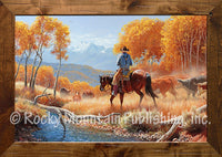 One the Fall Round Up – Framed Art Prints by Clark Kelley Price