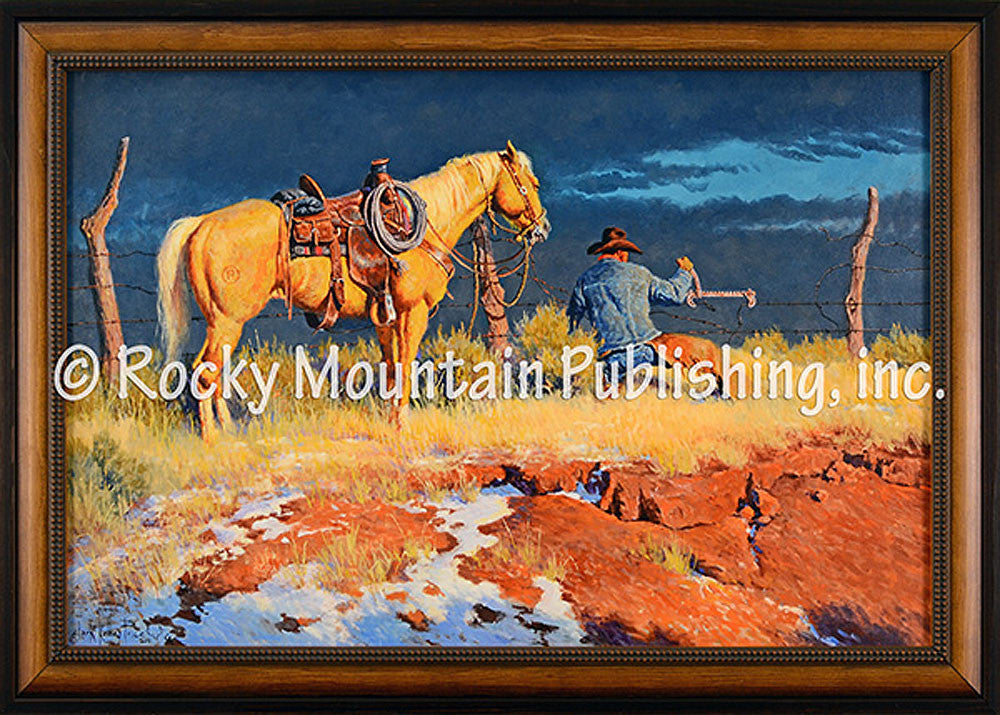 Thats Stretchin It – Framed Giclee Canvas by Clark Kelley Price