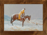 Trail Count – Framed Giclee Canvas by Clark Kelley Price