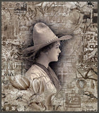Cowgirl - Framed Float Canvas art print by Shari Jenkins