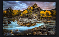Crystal Mill Fall Gallery Wrapped Giclee Canvas by Ryan Smith
