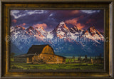 Moulton Barn Framed Giclee Canvas by Dan Ballard
