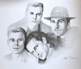 U2 Band Members Art Prints by Gary Saderup