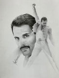 Freddie Mercury - Queen Rock Star Art Prints by Gary Saderup
