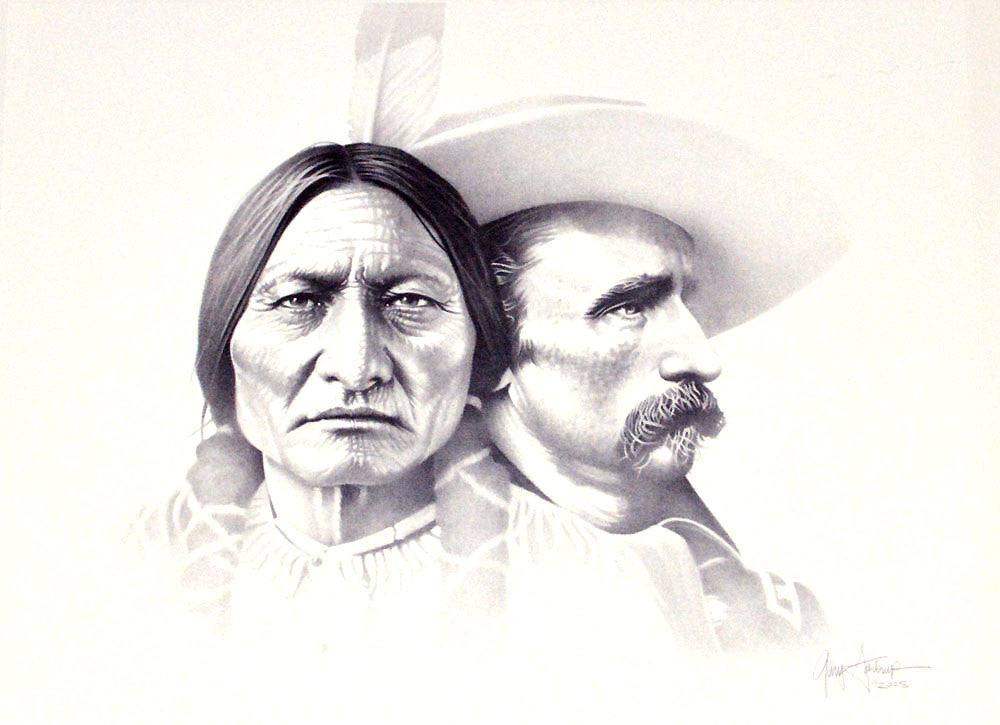 Sitting Bull and Custer – Art Prints by Gary Saderup