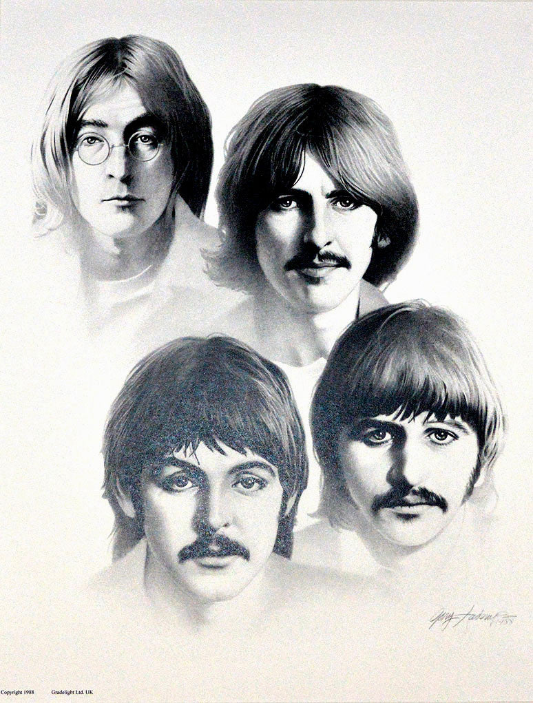 The Beatles Portrait Art Prints by Gary Saderup
