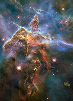Visible View of Pillar and Jets by Hubble Telescope