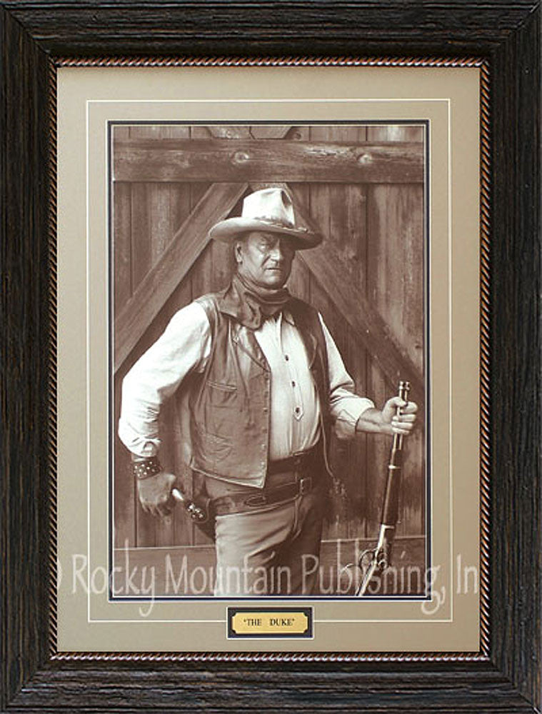 The Duke Framed Print of John Wayne – Cowboy