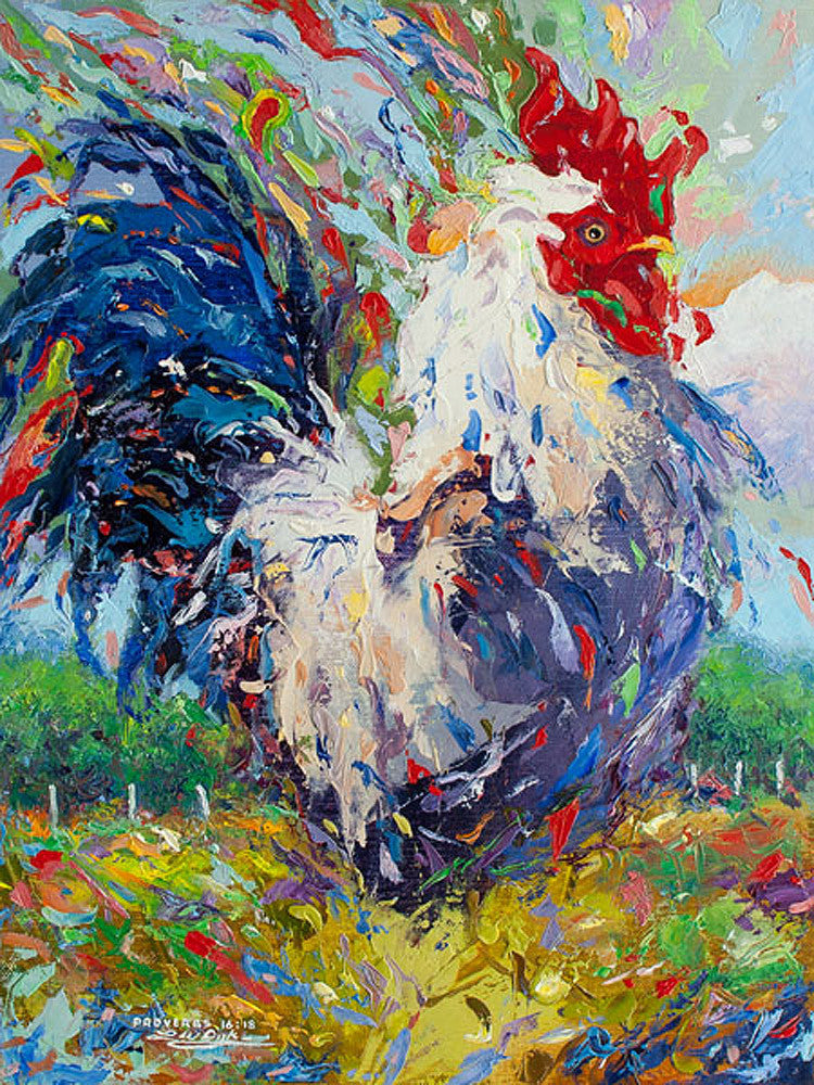 Confetti Rooster by Larry Dyke