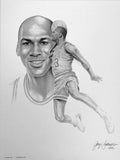 Michael Jordan Portrait by Gary Saderup