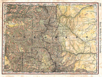 Colorado Wagon Roads Map by Lisa Middleton