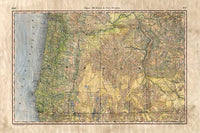 Oregon Map by Lisa Middleton