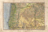 Oregon Map by Lisa Middleton