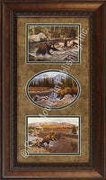 Bears Triple Framed Prints by Manuel Mansanarez