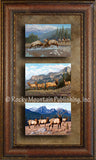 Elk – Triple Giclee Canvas Framed Art Prints by Manuel Mansanarez