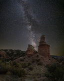 Milky Way Over Palo Duro Canyon Texas art by Rob Greebon