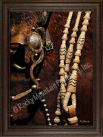 Bridle and Reins – Framed Giclee Canvas by Mitchell Mansanarez