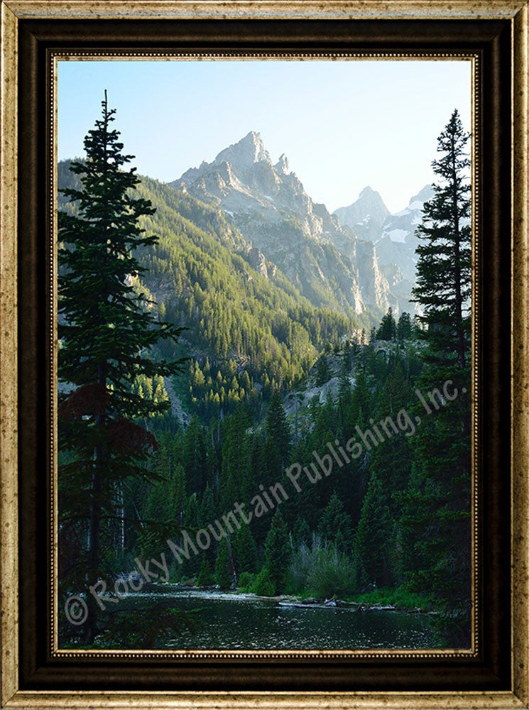 Lakes View – Framed Giclee Canvas by Mitchell Mansanarez