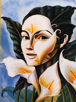 Lady in Field of Lilies – Art Prints by Octavio Ocampo