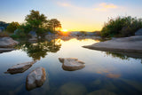Pedernales Falls - Oasis Sunrise in October 1 by Rob Greebon