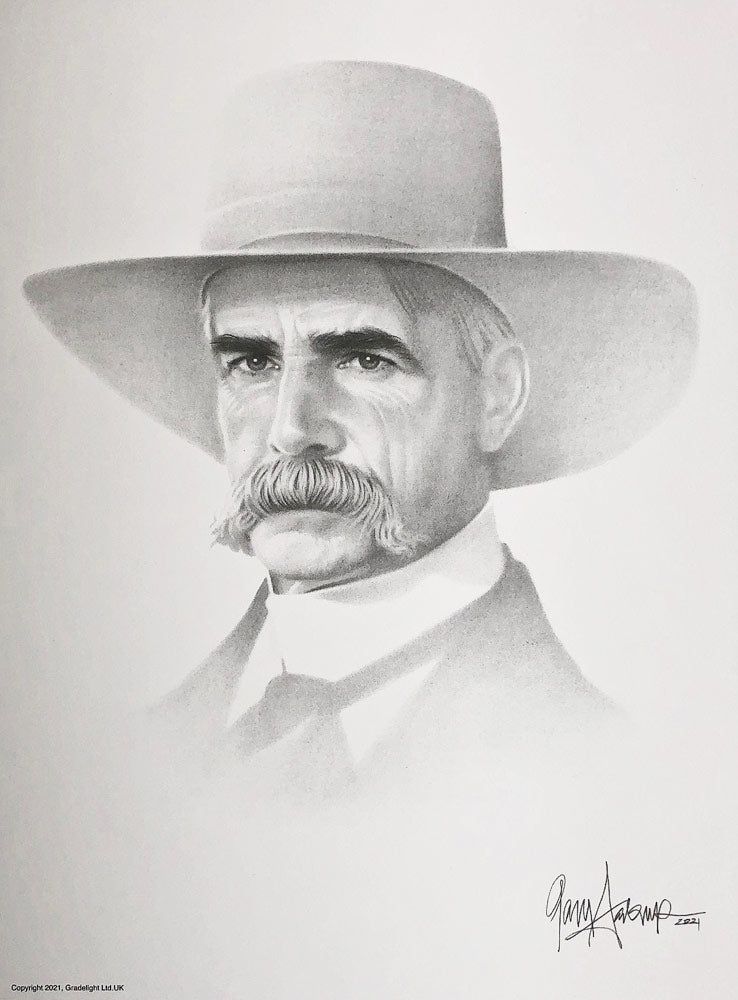 Sam Elliott Actor Portrait from Tombstone Roll by Gary Saderup