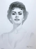 Sophia Loren Portrait by Gary Saderup