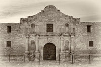 The Alamo in Sepia 1 Texas Artwork by Rob Greebon