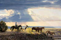 Between Heaven and Earth Cowboy Horse Art Prints by Tim Cox