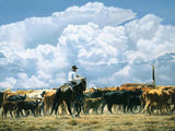 Thunderhead Cowboy Cattle Drive Artwork by Tim Cox