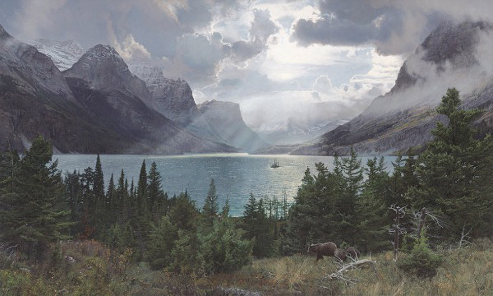 Afternoon at Saint Mary Lake Art Prints by Phillip Philbeck