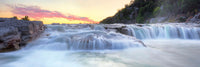 Pedernales Falls Sunset  Panorama 1 Art Prints by Rob Greebon