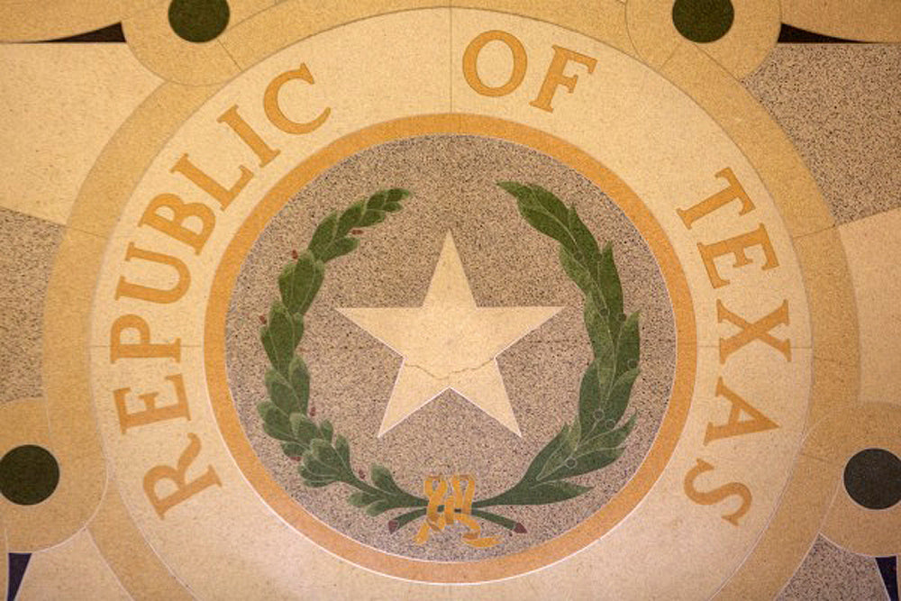 Republic of Texas Mosaic Art Prints by Rob Greebon Artist