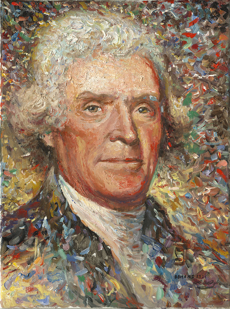 Thomas Jefferson portrait by artist Larry Dyke